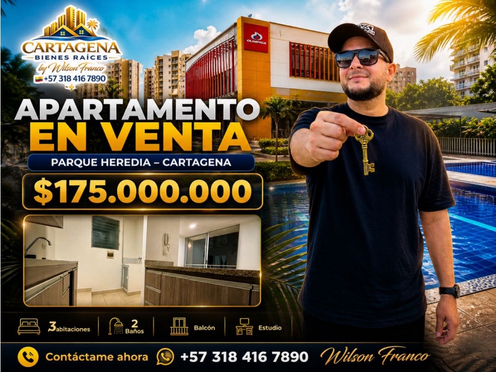 Apartamento En Venta, Parque Heredia, Cartagena