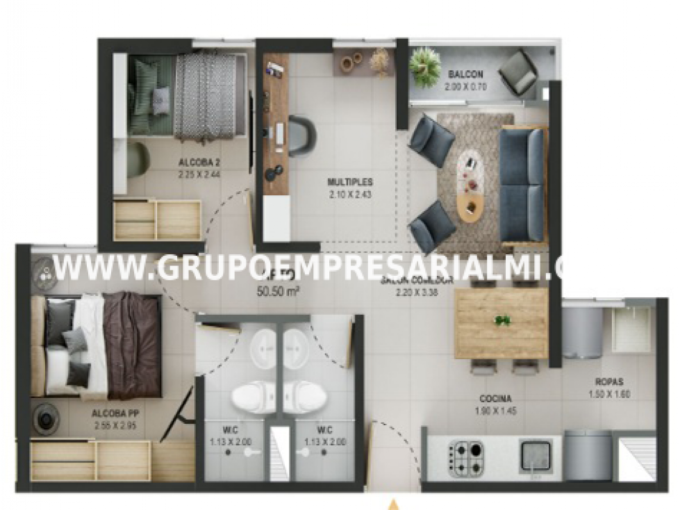 APARTAMENTO EN VENTA - SECTOR SANTA ANA COD: 34170 — foto 3