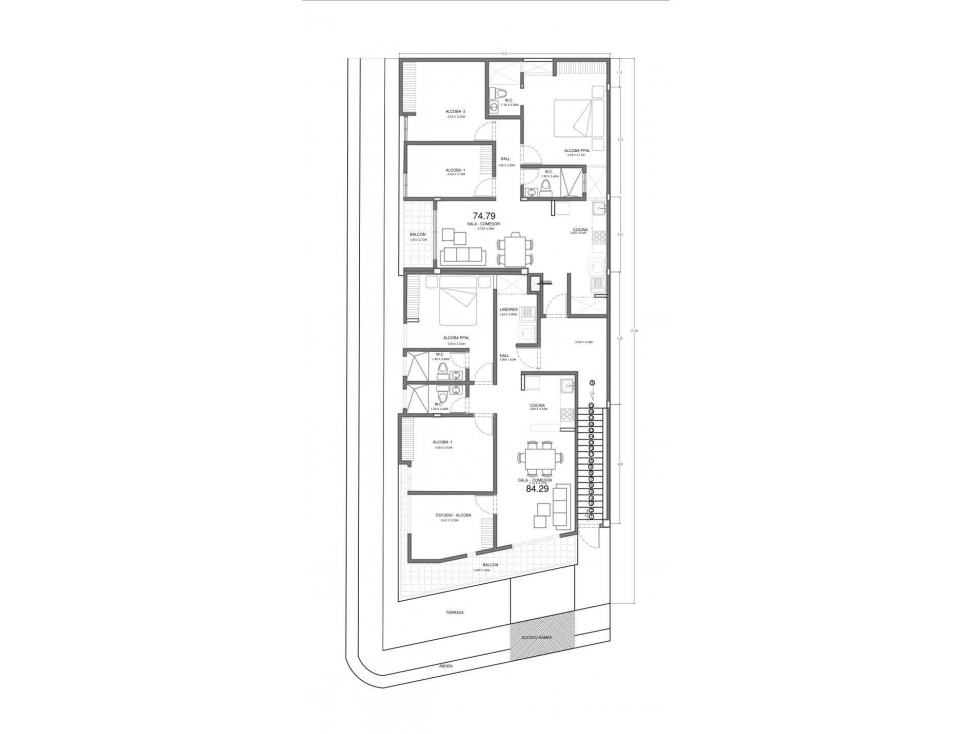 Apartamento en venta sobre planos- no pagas administracion — foto 4