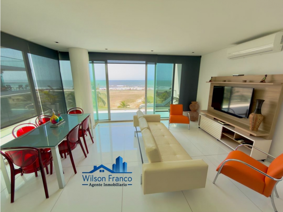 Apartamento en Arriendo, Vista Al Mar, Morros en La Boquilla