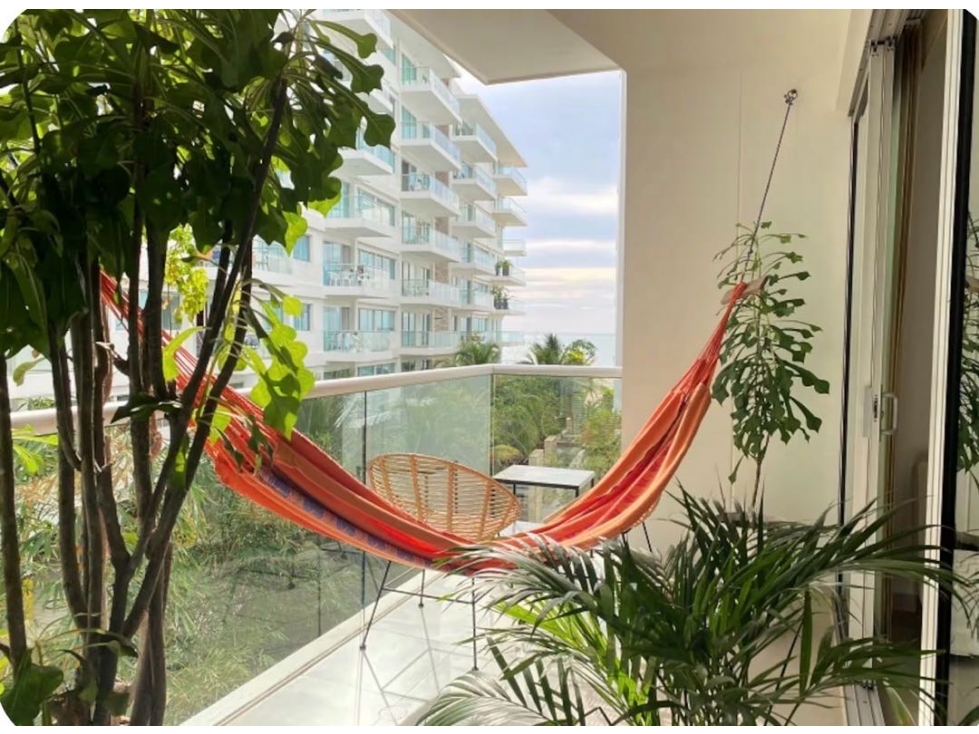 APARTAMENTO FRENTE AL MAR, SECTOR LA BOQUILLA, UNA ALCOBA, DOS BAÑOS - 1