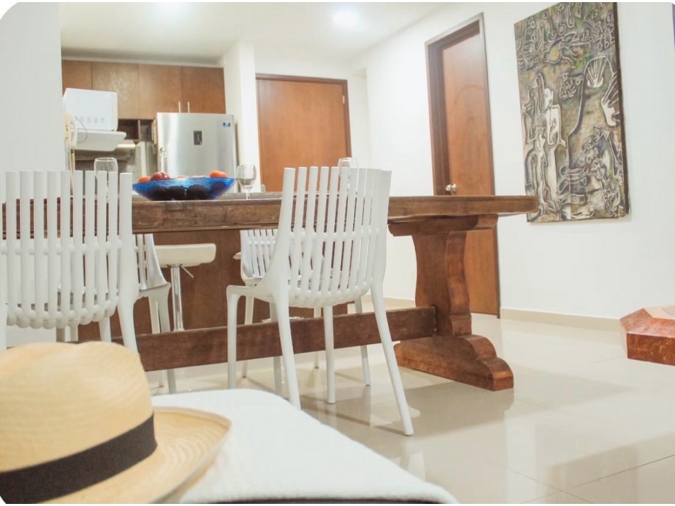 APARTAMENTO FRENTE AL MAR, SECTOR LA BOQUILLA, UNA ALCOBA, DOS BAÑOS - 5