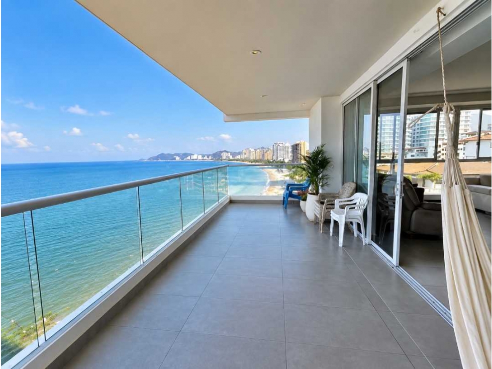 Apartamento Frontal en primera linea de playa de bello horizonte - 005