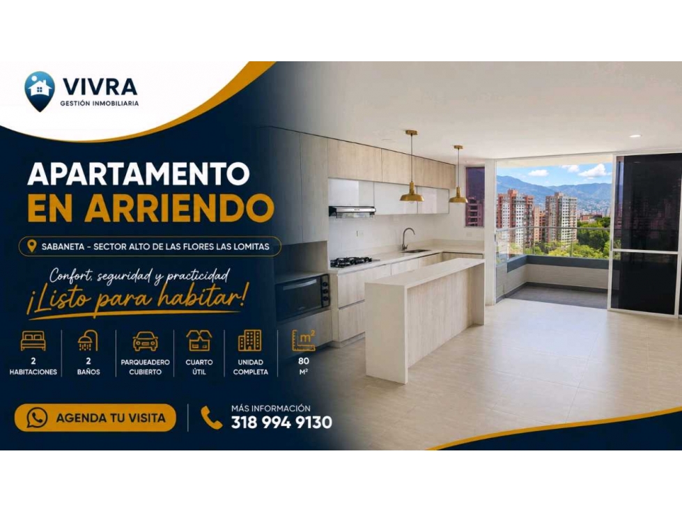 Apartamento para arriendo