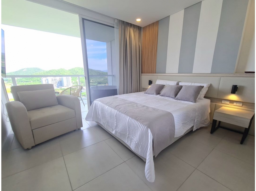 Apartamento Penthouse 1 alcoba Bello Horizonte Santa Marta — foto 2