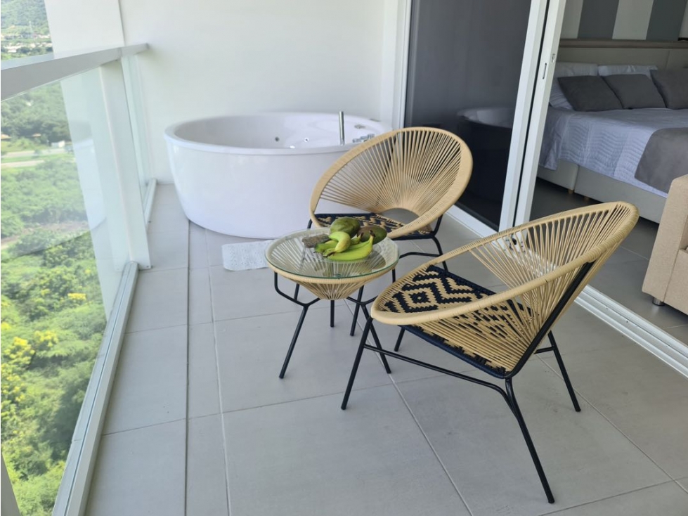 Apartamento Penthouse 1 alcoba Bello Horizonte Santa Marta — foto 3