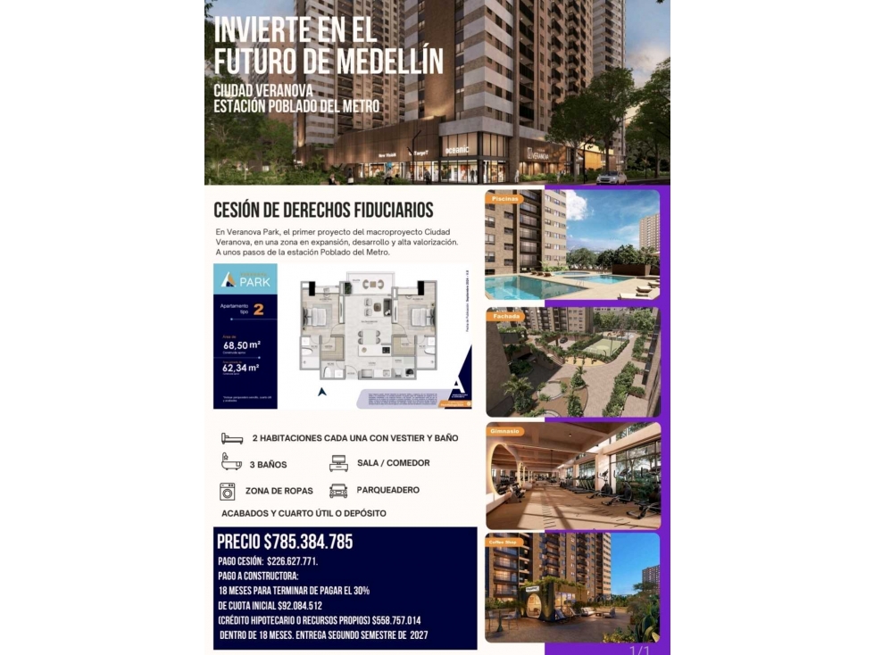 APARTAMENTO VERANOVA cesion de derechos — foto 3