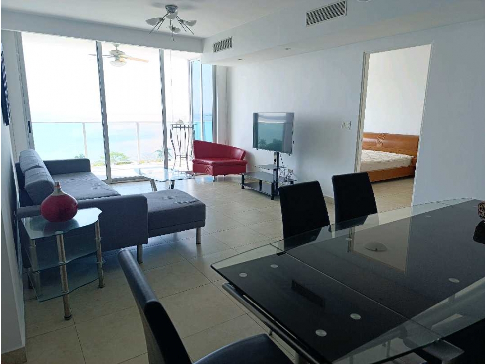 VENTA APARTAMENTO VISTA AL MAR PH H2O-AMOBLADO LT.