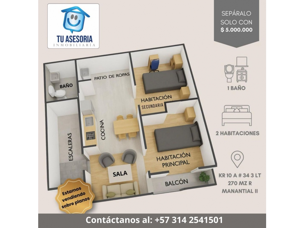 Apartamentos en venta sobre planos manantial ll Santa Rosa de cabal — foto 4
