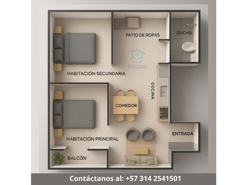 Apartamentos en venta sobre planos manantial ll Santa Rosa de cabal — foto 5