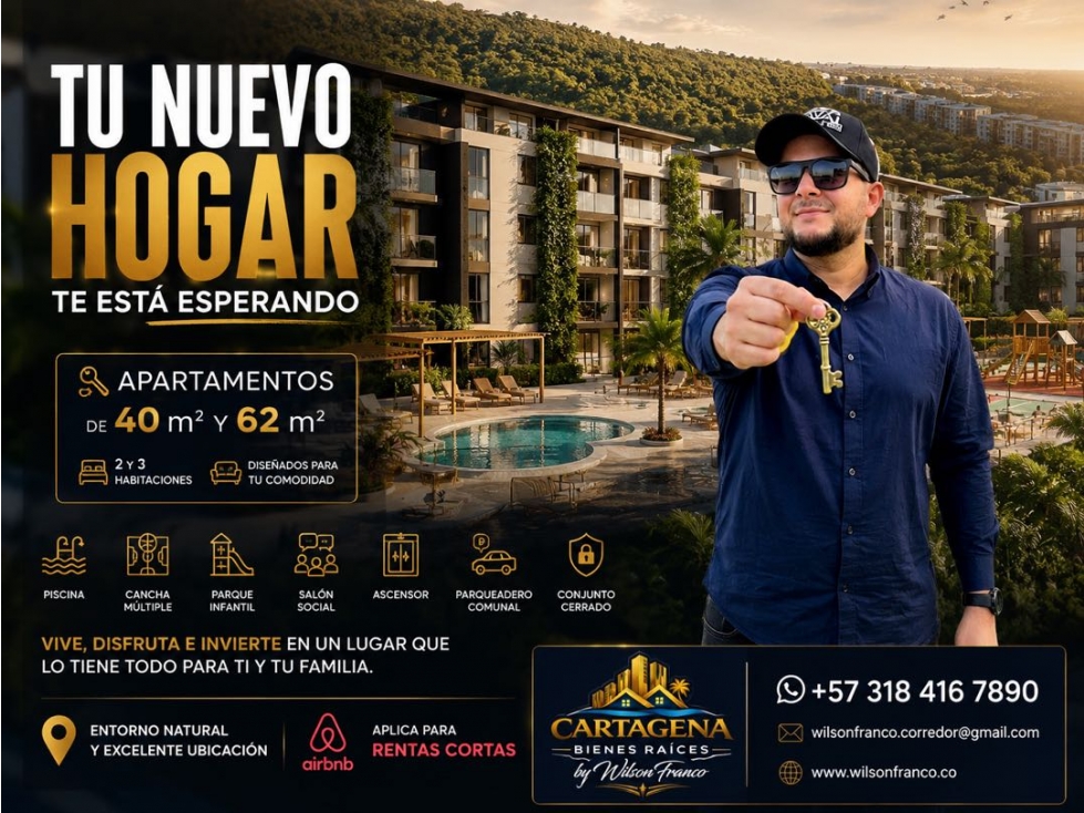 Apartamentos En Venta, Zona Norte, Cerca Baia Kristal, Cartagena