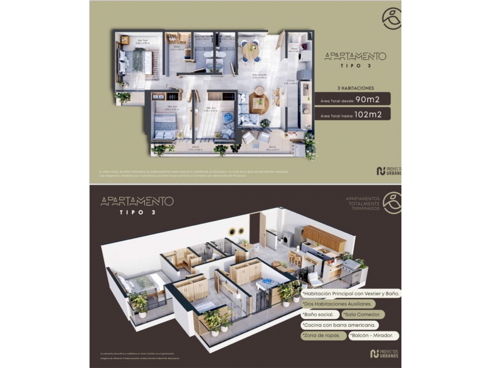 APARTAMENTOS SOBRE PLANOS SECTOR AV LAS AMERICAS EL JARDÍN