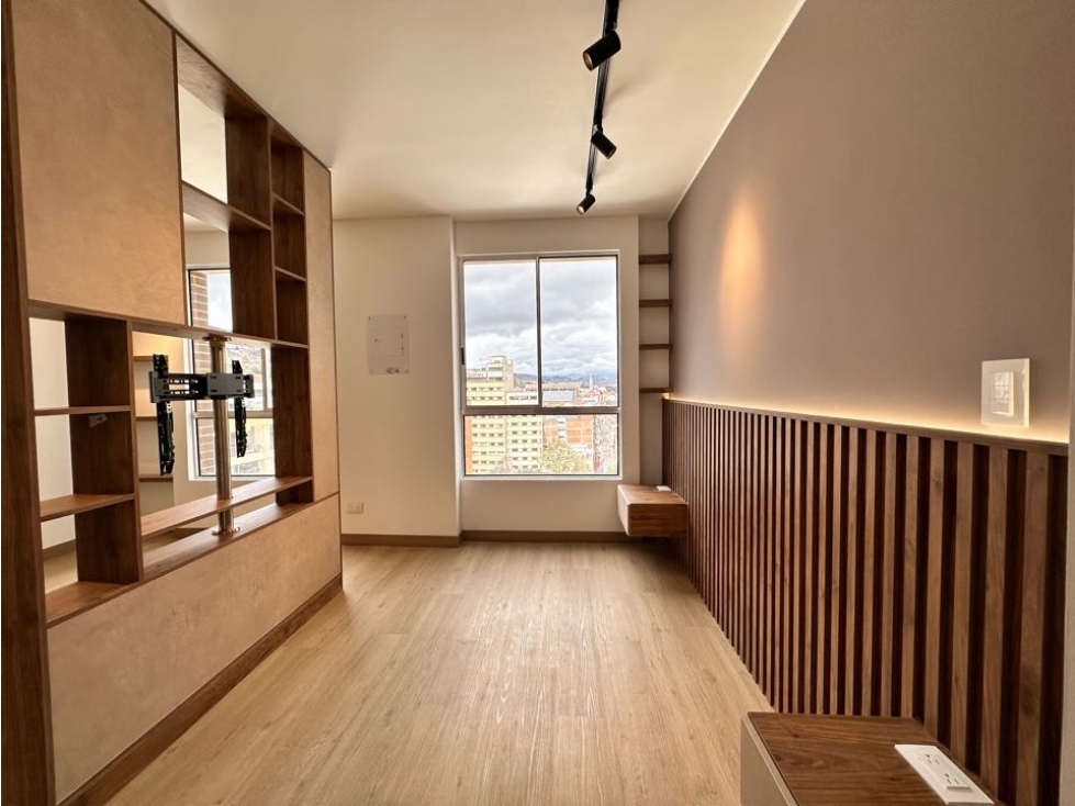 ARRIENDO APARTAESTUDIO CERCA A LA U DE LOS ANDES. MODERNO. VISTA