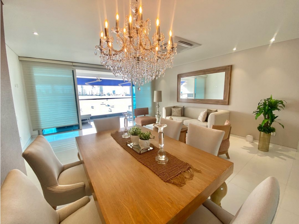 ARRIENDO APARTAMENTO AMOBLADO PRIMERA LINEA BAHIA EN MANGA — foto 2