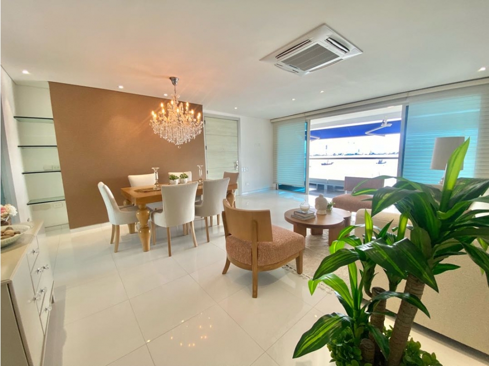 ARRIENDO APARTAMENTO AMOBLADO PRIMERA LINEA BAHIA EN MANGA — foto 3