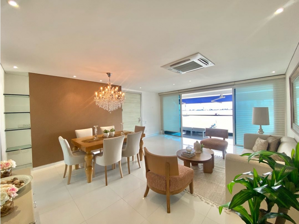 ARRIENDO APARTAMENTO AMOBLADO PRIMERA LINEA BAHIA EN MANGA — foto 4