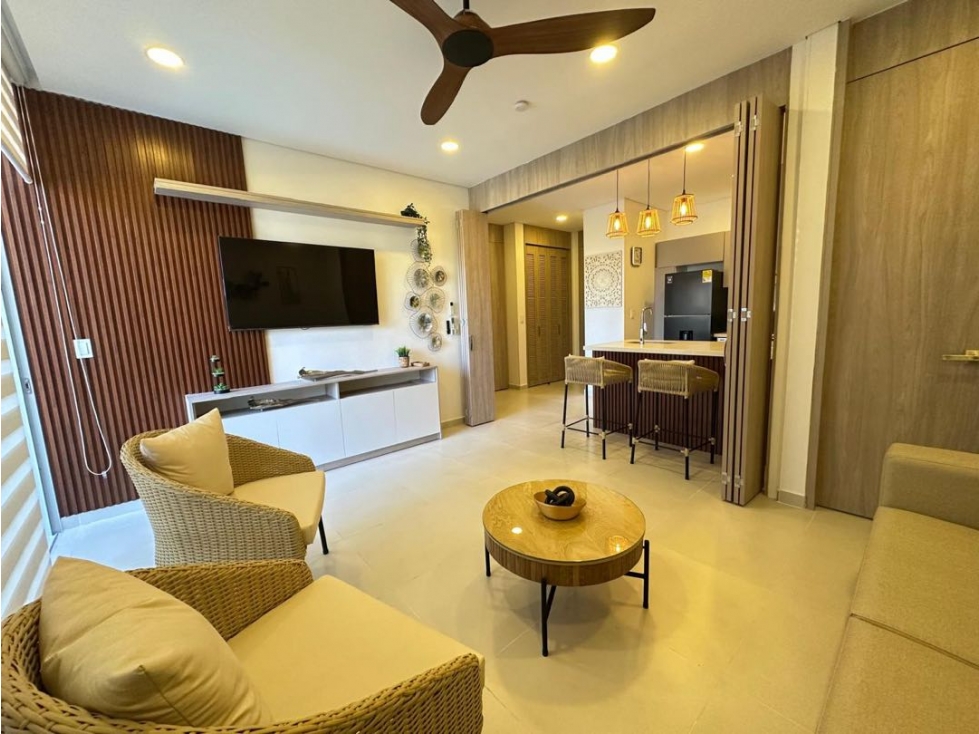 Rento apartamento amoblado para estrenar balcón vista exterior 005