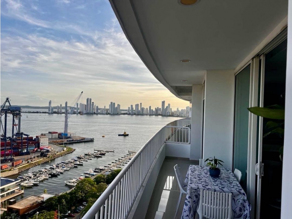 ARRIENDO APARTAMENTO AMOBLADO VISTA BAHIA MANGA CARTAGENA