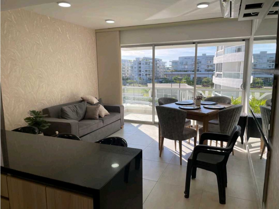 ARRIENDO APARTAMENTO AMOBLADO EN SERENA DEL MAR - CARTAGENA COLOMBIA