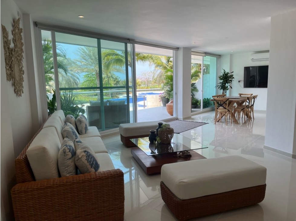 VENTA APARTAMENTO DE LUJO TRES ALCOBAS KARIBANA CARTAGENA GOLF BEACH