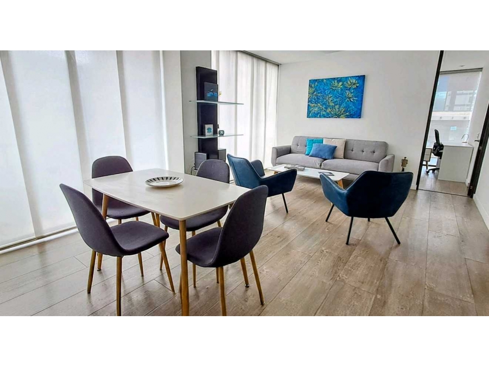 ARRIENDO APTO CHICO AMOBLADO y DOTADO.1 HAB 2 BAÑOS. 1 PARK. ( VM) — foto 4