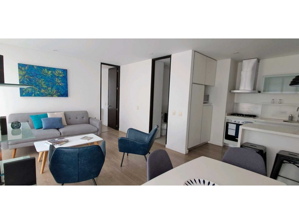 ARRIENDO APTO CHICO AMOBLADO y DOTADO.1 HAB 2 BAÑOS. 1 PARK. ( VM) — foto 3
