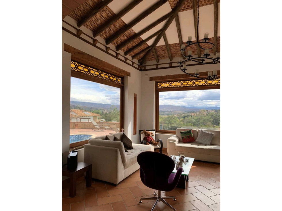 ARRIENDO CASA AMOBLADA CONJUNTO - EL ROBLE - VILLA DE LEYVA - 1