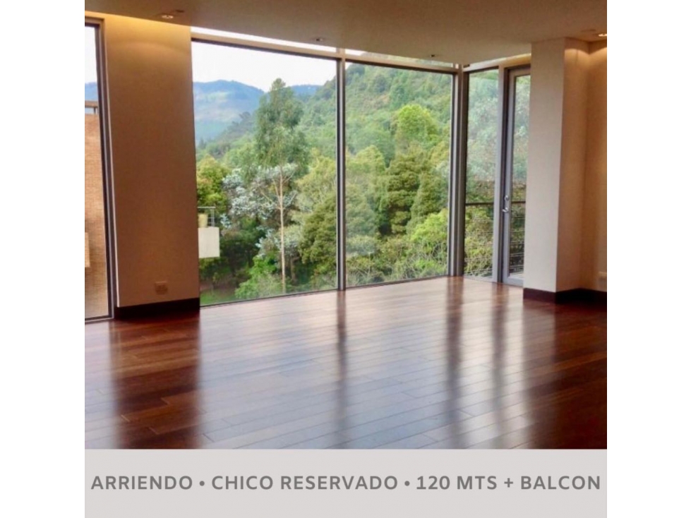 ARRIENDO CHICO R APTO 120mts + B $15.5 M