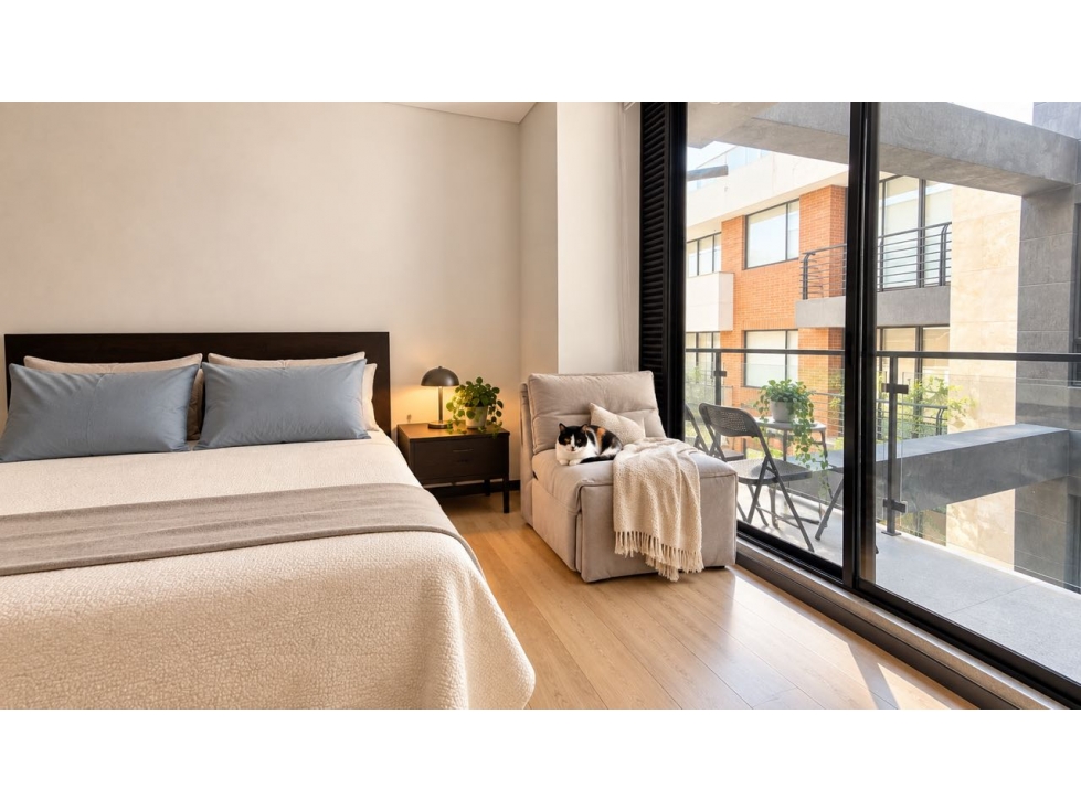 ARRIENDO LOFT SAN PATRICIO 48m2 BALCÓN 4 PISO INTERIOR