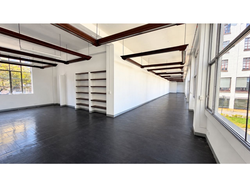 Arriendo Oficina 179m2 INTERIOR Techos Altos Red Incendio Chapinero