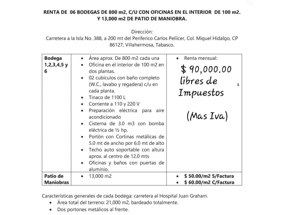 BODEGAS en Villahermosa x el Juan Graham - 5