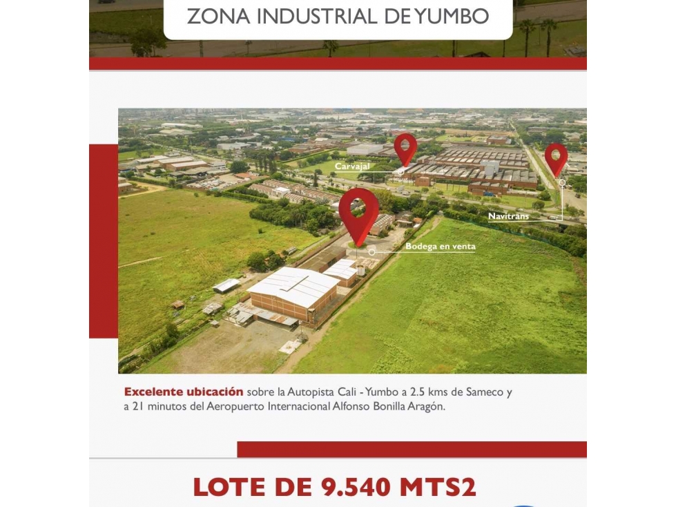 Bodegas y amplias oficinas en zona industrial de Yumbo - 1