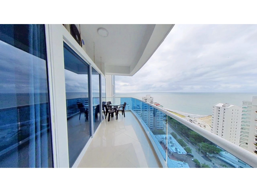 CARTAGENA VENTA APARTAMENTO AMOBLADO LAGUITO