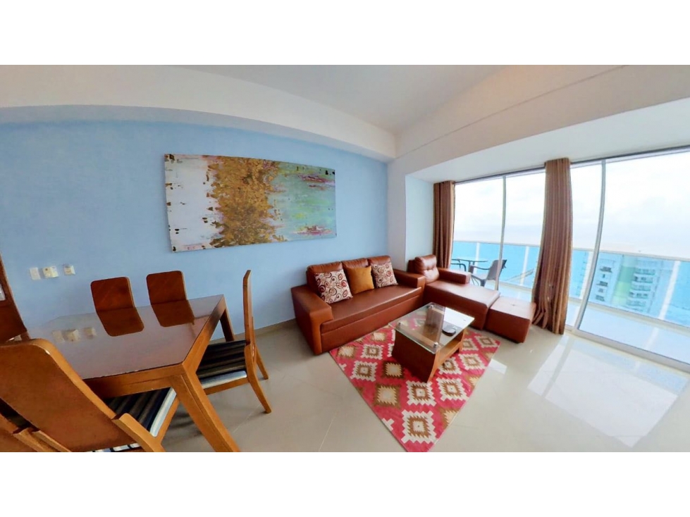 CARTAGENA VENTA APARTAMENTO AMOBLADO LAGUITO