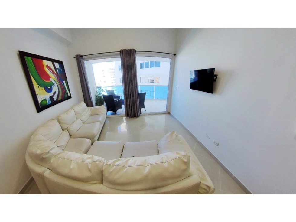 CARTAGENA VENTA APARTAMENTO AMOBLADO LAGUITO