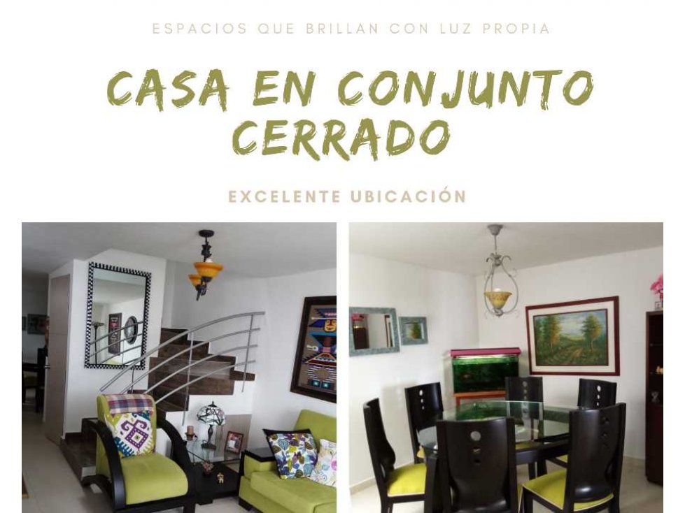 CASA A LA VENTA EN CIRCASIA CONJUNTO CERRADO REF 1898 - 1