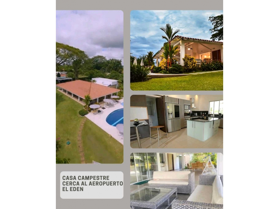 CASA CAMPESTRE CERCA AL AEROPUERTO ES UN PARAISO