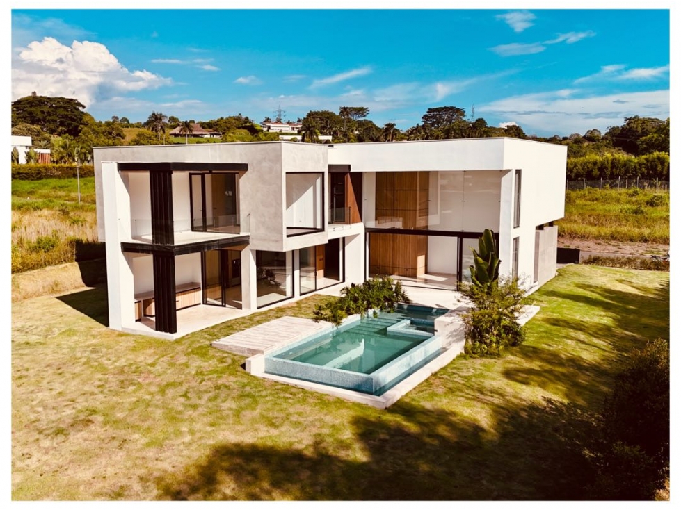 Casa campestre con diseño contemporáneo