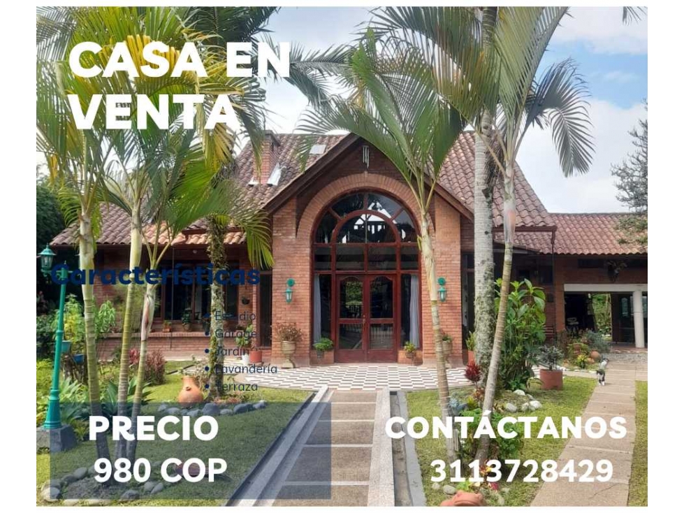 CASA CAMPESTRE.AUTOPISTA DEL CAFE
