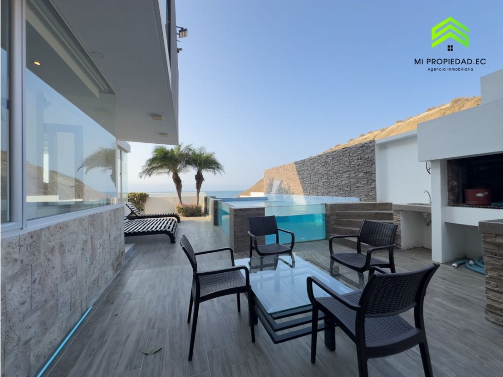 CASA CON PISCINA FRENTE AL MAR EN URBANIZACIÓN MARINA BLUE - MANTA - 5
