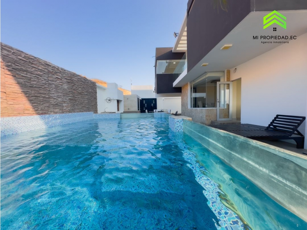 CASA CON PISCINA FRENTE AL MAR EN URBANIZACIÓN MARINA BLUE - MANTA - 6