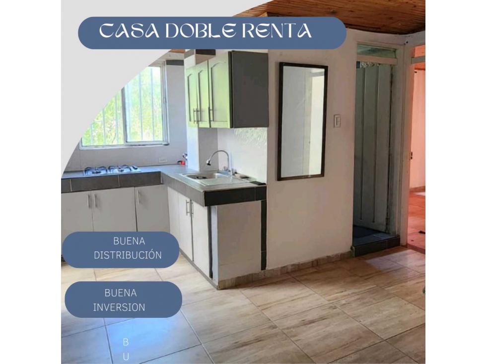 CASA DOBLE EENTA EN EL OCCIDENTE INVIERTE Y RECIBE RENTA !