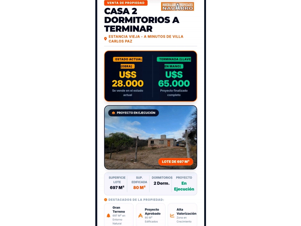 Casa en Estancia Vieja. Se Recibe Vehículos - 3