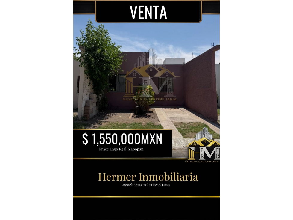 Casa en lago real, Zapopan