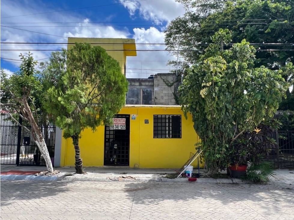CASA EN RENTA 2 RECÁMARAS EN CANCÚN POR AV NICHUPTE Y 135 - 1