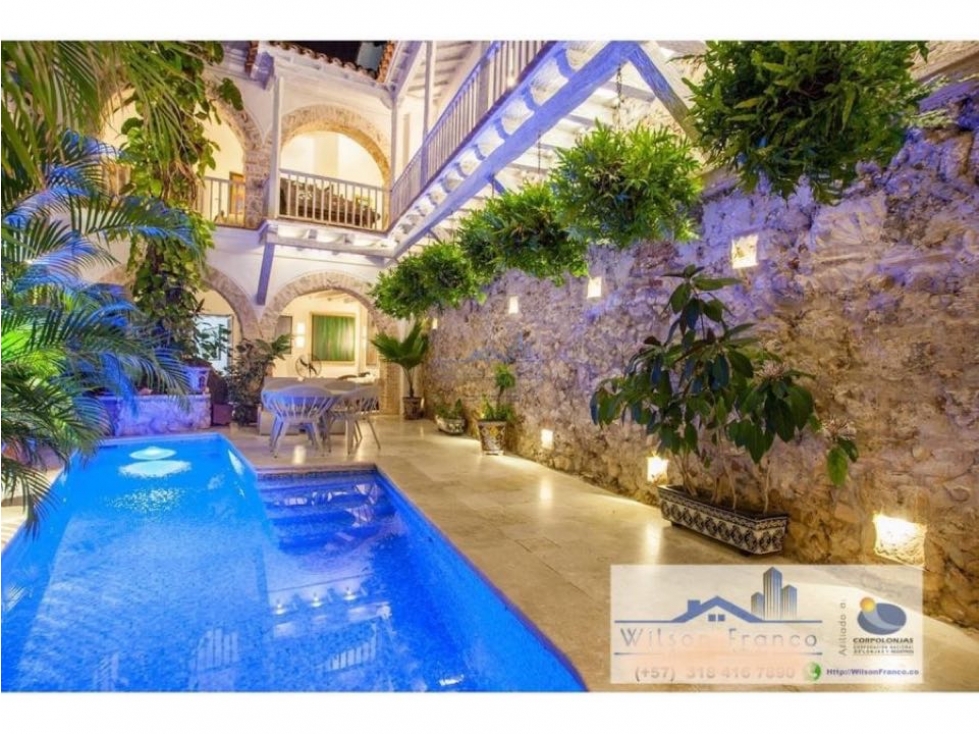 Casa en venta con piscina en el Centro Histórico de Cartagena de India