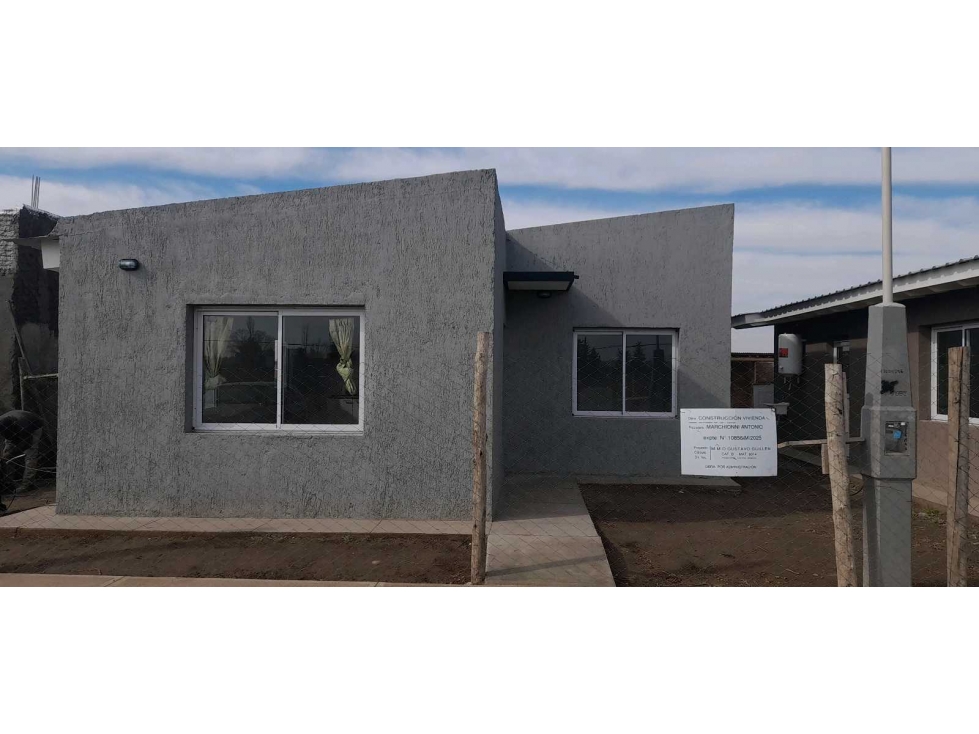 Casa a estenar en Tunuyan| Apta credito| 2 Dormitorios - 5