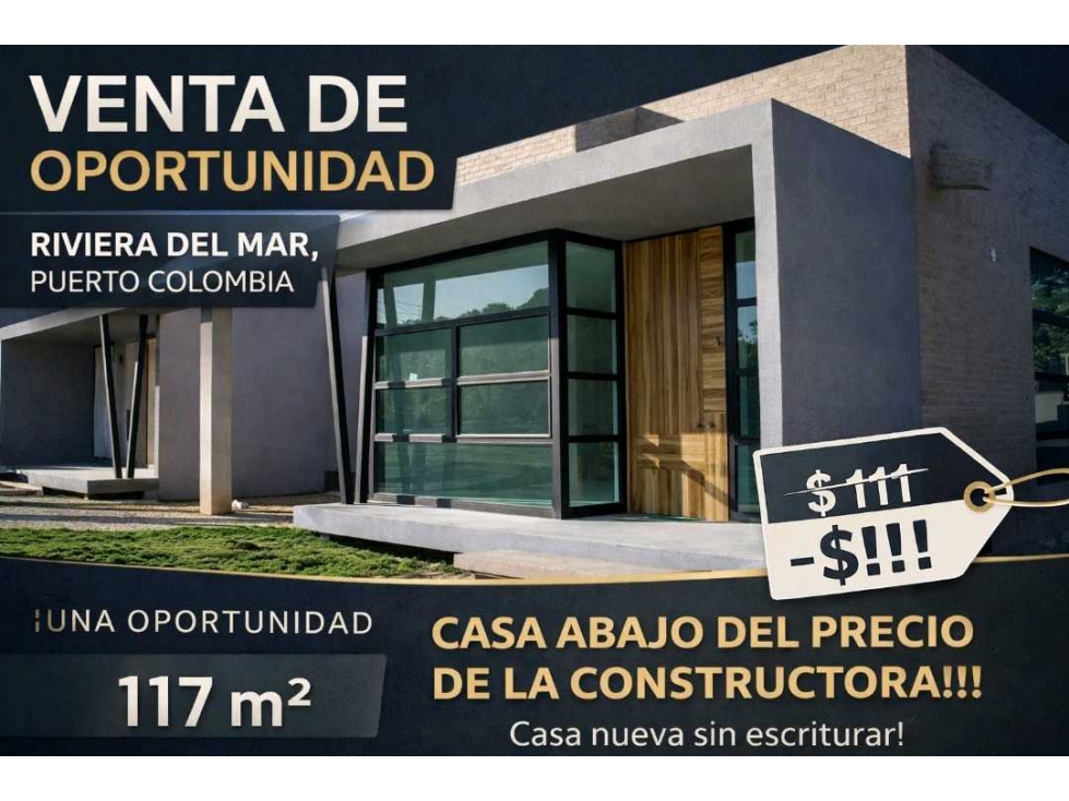 Casa en Venta (Via al mar Tubara Atlantici