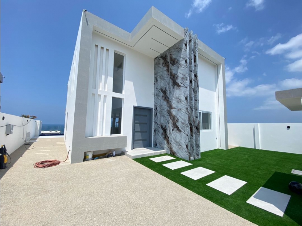 Casa frente al mar en venta Playa Alta, Santa Marianita, Manta - 1