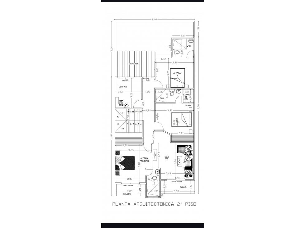 CASA MEDIANERA EN VENTA SOBRE PLANOS (lado de sombra - vista norte ) — foto 3